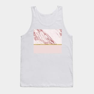 Alabaster rosa & gold on blush Tank Top